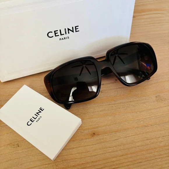 Celine Paris CL400731 53F Tortoise Gradient Authentic Sunglasses w/ Box 60mm 19 - Picture 2 of 12